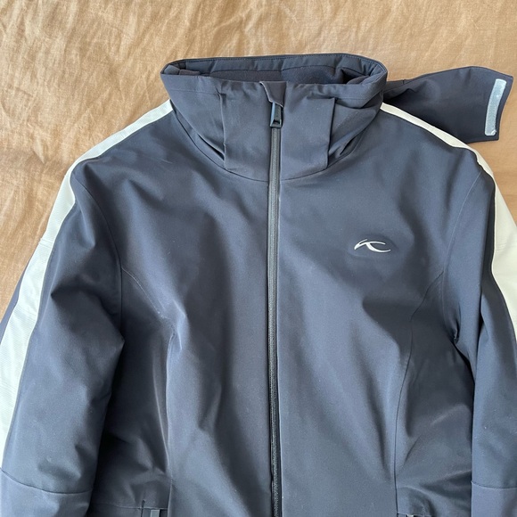 Women's Kjus 38/M Black and White Ski Jacket - Picture 2 of 6